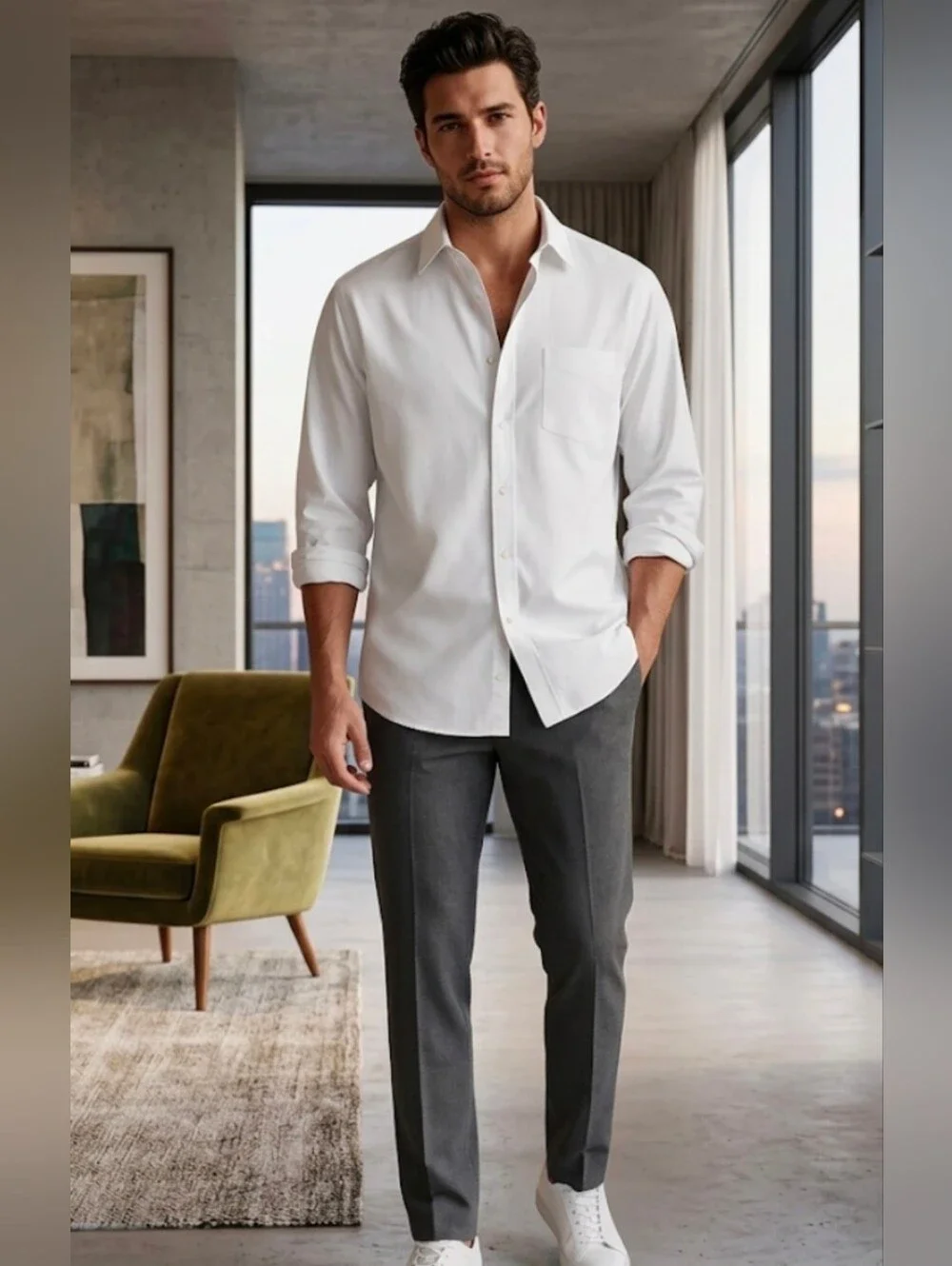 J. Crew crisp white